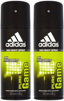 

ADIDAS Two Pure Game Combo Set Body Spray - For Men(300 ml, Pack of 2)