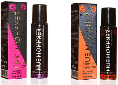 

HUE HOFFNER AAKARSH & THANOS No Gas Deodorant Spray - For Men & Women(240 ml, Pack of 2)