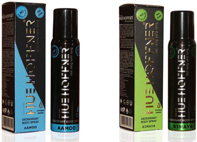 

HUE HOFFNER KIMAYA & AAMOD No Gas Deodorant Spray - For Men & Women(240 ml, Pack of 2)