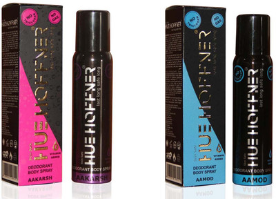 

HUE HOFFNER AAKARSH & AAMOD No Gas Deodorant Spray - For Men & Women(240 ml, Pack of 2)