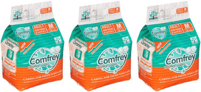 

Comfrey PANT STYLE EASY WEAR ADULT DIAPERS, SIZE MEDIUM, ( 10 Pcs. PACK ), SET OF 3 PACKS - M(30 Pieces)