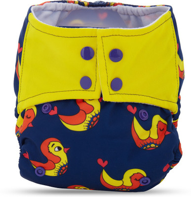 

A Toddler Thing Bamboo All In One Diaper - Chirpy Chirp - S(2 Pieces)