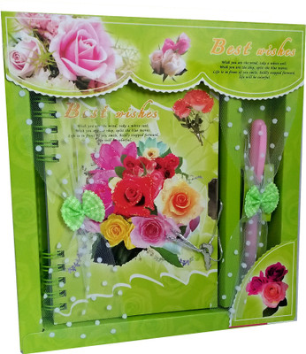 

TECHNOCHITRA Regular Diary(GIFT SET, Green)