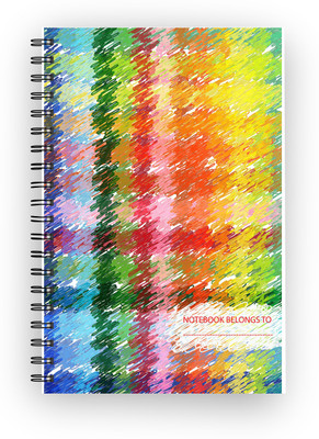 

Inkalabh A5 Notebook(Colorful Texture, Multicolor)