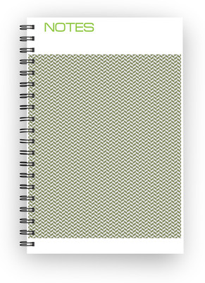 

Inkalabh A5 Notebook(Zig Zag Greys, Multicolor)