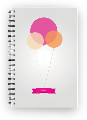 

Inkalabh A5 Notebook(Pink Balloons, Multicolor)