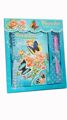 

TECHNOCHITRA Regular Diary(gift set, Blue)