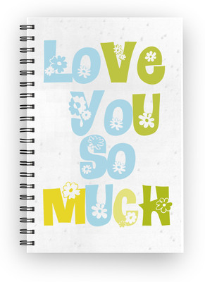 

Inkalabh A5 Notebook(Love You So Much, Multicolor)