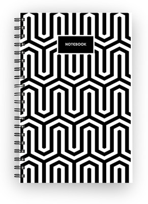 

Inkalabh A5 Notebook(Black Tiles, Multicolor)