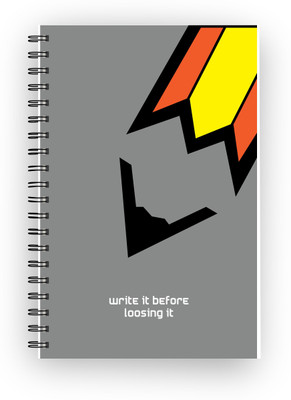 

Inkalabh A5 Notebook(Write it Before Loosing it, Multicolor)