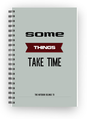 

Inkalabh A5 Notebook(Some Things Take Time, Multicolor)