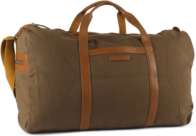 

Hidesign BORJIGIN 03-CANVAS E.I GOAT-DESERT PALM TAN Travel Duffel Bag(Brown)