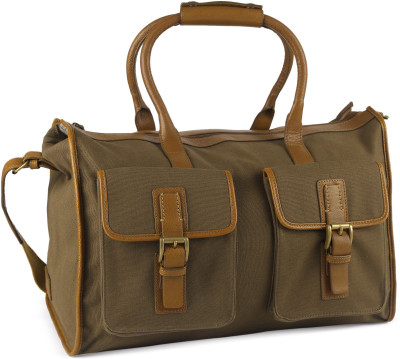 

Hidesign BEDOUIN 05-CANVAS E.I GOAT-DESERT PALM TAN Travel Duffel Bag(Brown)