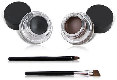 LUV-LI IMPORTED PROFESSIONAL BLACK AND BROWN GEL EYELINER 8 g(BLACK, BROWN)
