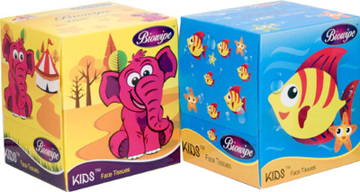 

Biowipe Kids Face Tissue Pack of 2(Pack of 2)