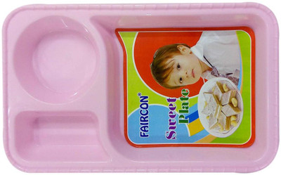 

Pari Collection kids food plates and Plate (Multicolor) - plastic(Pink)