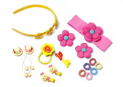 

Sringhar Hair accessories pack of 17 for baby girls Hair Accessory Set(Multicolor)