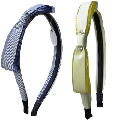 

Sagunya Stylish Bow Hair Band(Blue, Yellow)