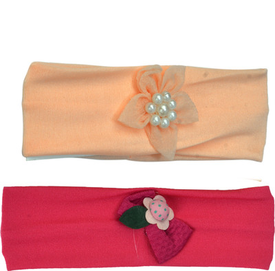 

Sagunya Soft Stretchable Hair Band(Pink, Orange)