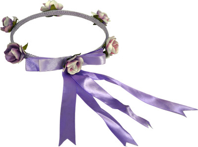 

Sagunya Floral Tiara Head Band(Purple)