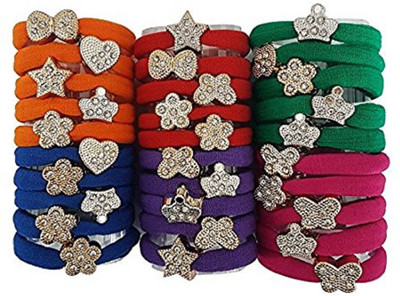

Confidence Ponytail Holders Hair Elastic Rubber Bands / Hair Accessories for Girls & Women, 30 Pcs Rubber Band(Multicolor)