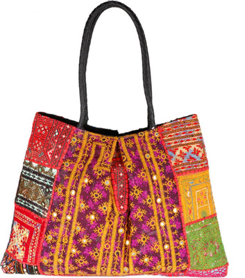 

Ethnic Rajasthan Hand-held Bag(Multicolor)