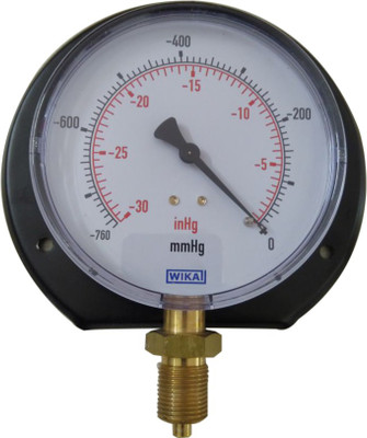 

Wika 111.10.100 Range (-760 to 0 mmHg with inHg) Pressure Gauge Hydrometer