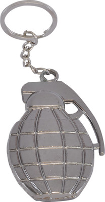 

Chandrika Pearls Atom Bomb Grey Colour Metal designed Dangel Keyring/Keychain Key Chain