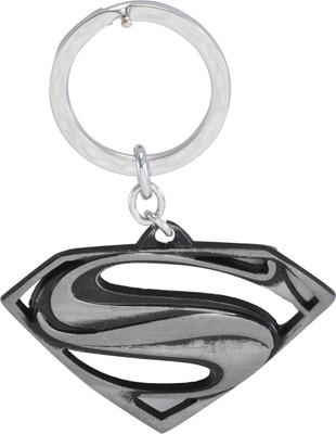 

Chandrika Pearls Comic Superhero Superman Silver Metal Design B-Keyring/Keychain Key Chain