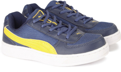 

Puma Boys & Girls Lace Sneakers(Dark Blue, Insignia blue;dandelion