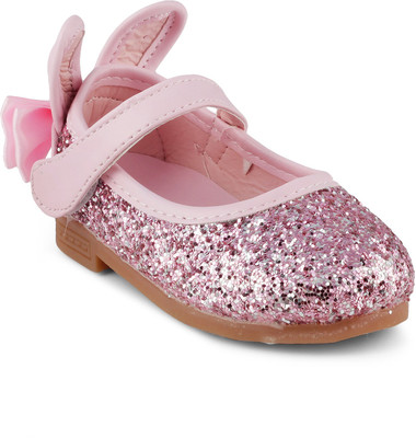 

KITTENS Girls Velcro Ballerinas(Pink