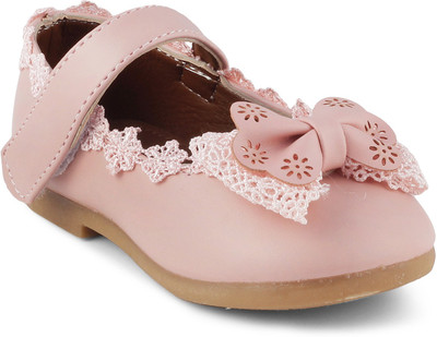 

KITTENS Girls Velcro Ballerinas(Pink