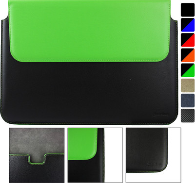 

Emartbuy 14 inch Sleeve/Slip Case(Multicolor), Black/green two tone