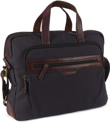 

Hidesign 15 inch Laptop Messenger Bag(Blue), Blue brown