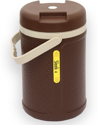 

Jaypee Sleek 4 4 Containers Lunch Box(1480 ml), Brown