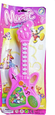 

TALKING GANESHA Cartoon Charecters Mickey, Winnie the pooh Musical guitar for kids (multicolor)(Multicolor)