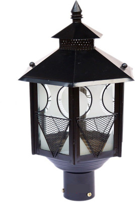 PR Prashant PR_metro_big_1 Gate Light Outdoor Lamp(Black)