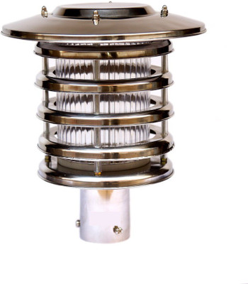 PR Prashant PR_magice_meduim_1 Gate Light Outdoor Lamp(Brown)