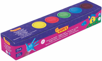 

Jovi Finger Paint - Box Of 5 Jars 35 ml Each(Set of 1, Multicolor)