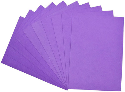 

Paraspapermart A4 Purple Eva Foam Sheet PAper 2mm Thickness Sheet Plane Sheet A4 Craft paper(Set of 10, Purple)