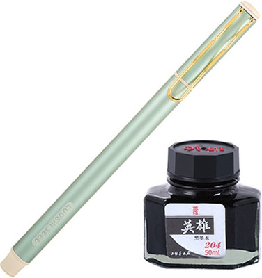 

Giftvenue Luoshi 3060 Blue Designer Ink Pen Gift Set with Free Hero Ink Bottle(Pack of 2)