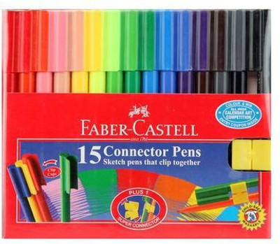 

Faber-Castell 15 Connector Pens Pen Clip(Pack of 15)