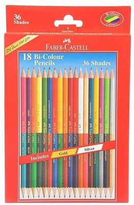 

Faber-Castell 18 Bi-Colour Pencil(Set of 2, Multicolor)
