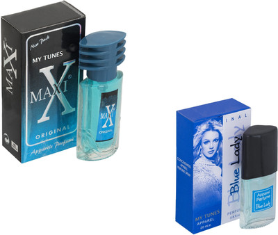 

Carrolite set of 2 Maxi Blue-Blue lady Eau de Parfum - 20 ml(For Men & Women)