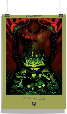

Wall Hanging Posters "Game of thrones" Official Merchandised Licensed Wall Décor Posters - Quirky 18 x12 inch A3 size Framed Poster by (Long May She) Photographic Paper(18 inch X 12 inch)