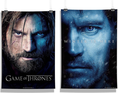 

Game Of Thrones - Jaime Double & Jaime Winter Is Here wall Decore Poster Paper Print(18 inch X 12 inch, Rolled)