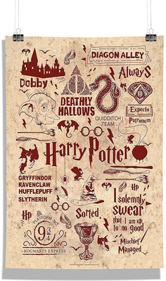 

Official "Harry Potter"- Red , Wall Decor - Home & Office Poster Print Art [ Frame Not Included ] , licensed by Warner Bros,USA Photographic Paper(18 inch X 12 inch)