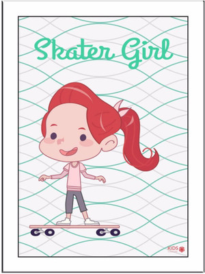 

Skater Girl Paper Print(11.69 inch X 8.27 inch, Framed)