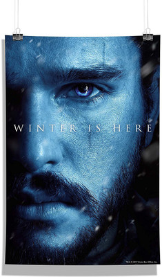 

Game Of Thrones - Jon Winter Is Here, Wall Poster Photographic Paper(18 inch X 12 inch, Rolled)