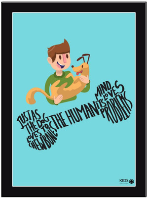 

Just As The Dog Paper Print(11.69 inch X 8.27 inch, Framed)